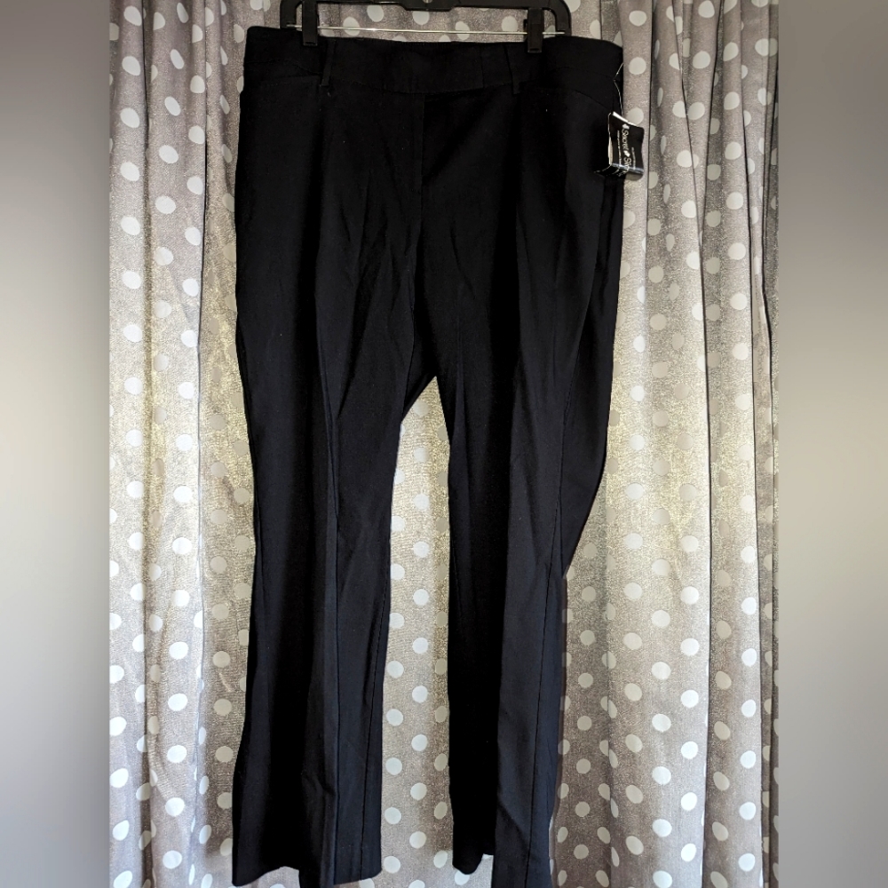 FASHION BUG Secret Slimming Black Trousers 16WP NWT